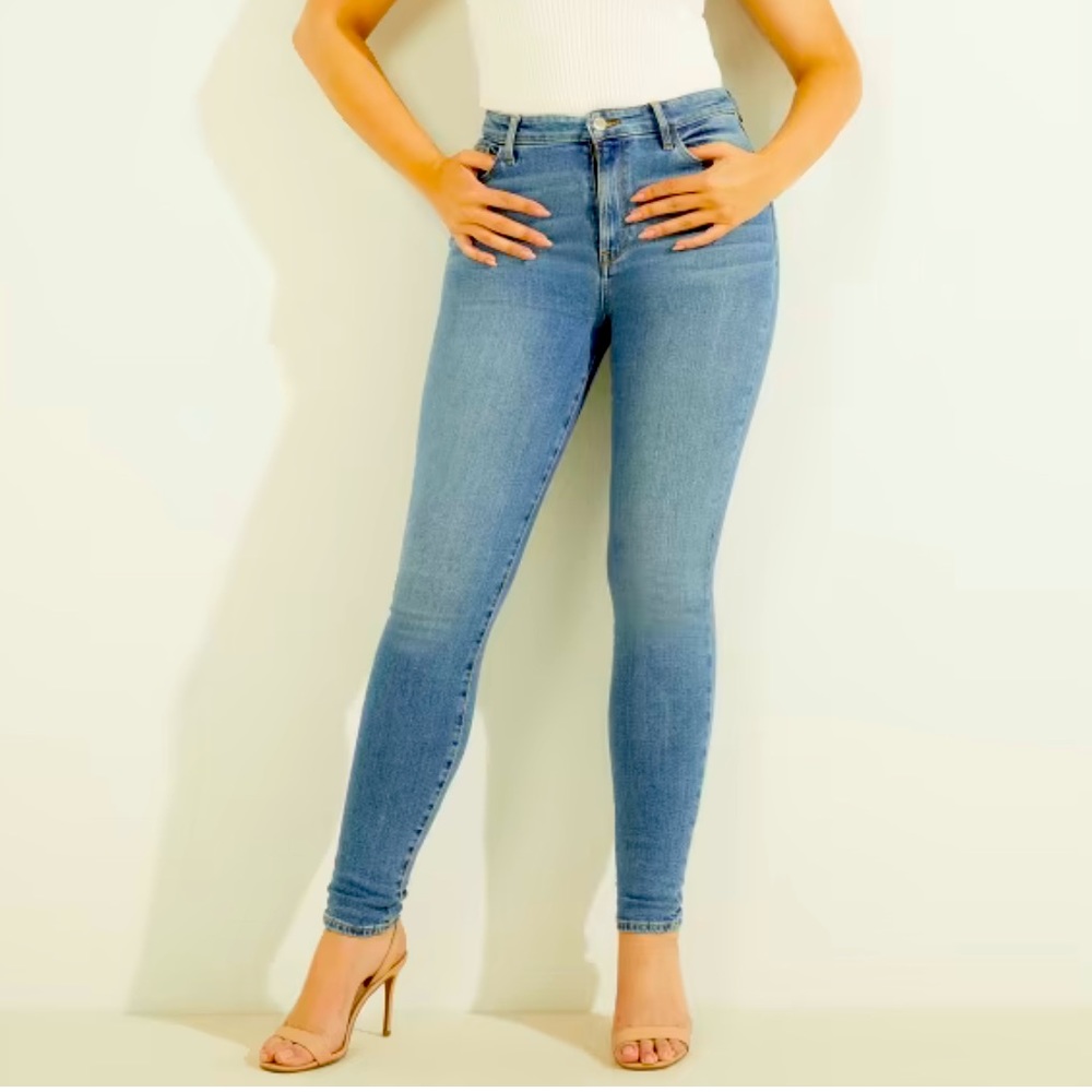 MARCIANO Stiletto No. 97 Skinny Super High Rise Jeans - HTF